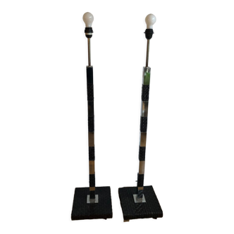 Pair of designer floor lamps