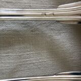 6 couverts en métal argenté modèle filet