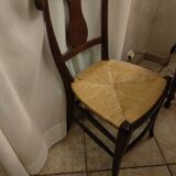 Set of 4 solid beech wood chairs