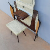Dressing table or vintage entrance furniture with its 1960s seat