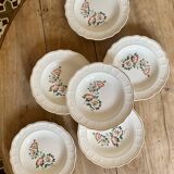 Set of 6 vintage Salins soup plates