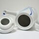 coffee maker and sugar porcelain blue décor design Bareuther 70s
