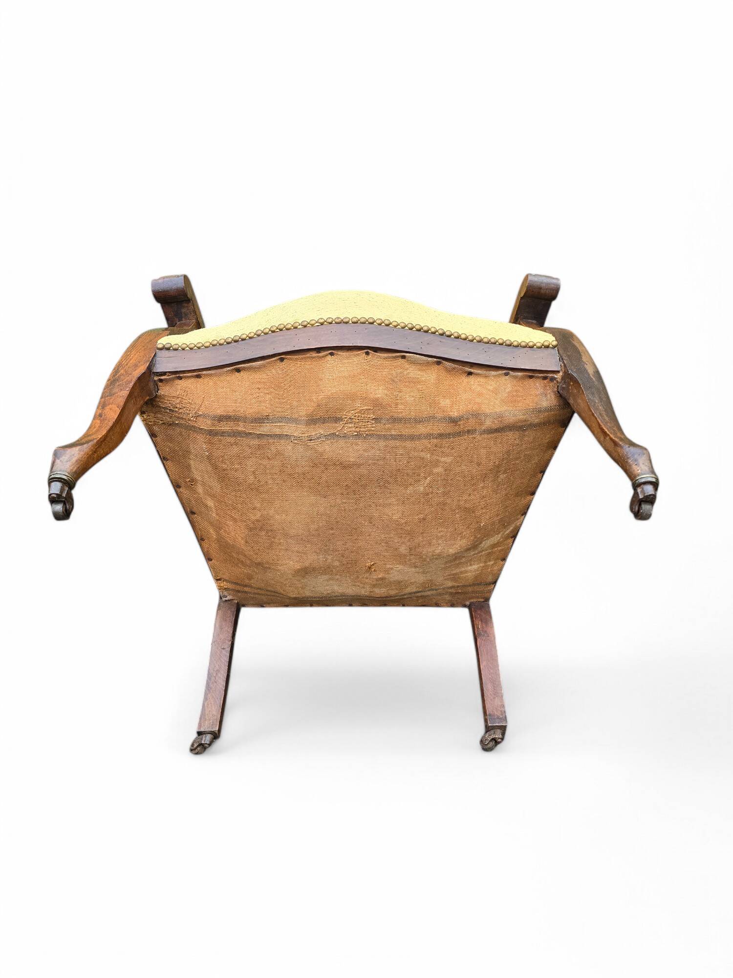 Voltaire armchair in walnut