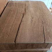 Renovated oak bedside table
