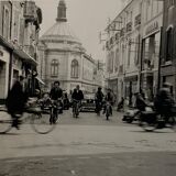 Original silver print - France - Street scene - Circa 1960 - Vintage silver print
