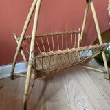 Rattan magazines holder