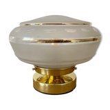 Table lamp globe vintag eblanc and gold
