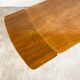 Extendable art deco dining table walnut veneer