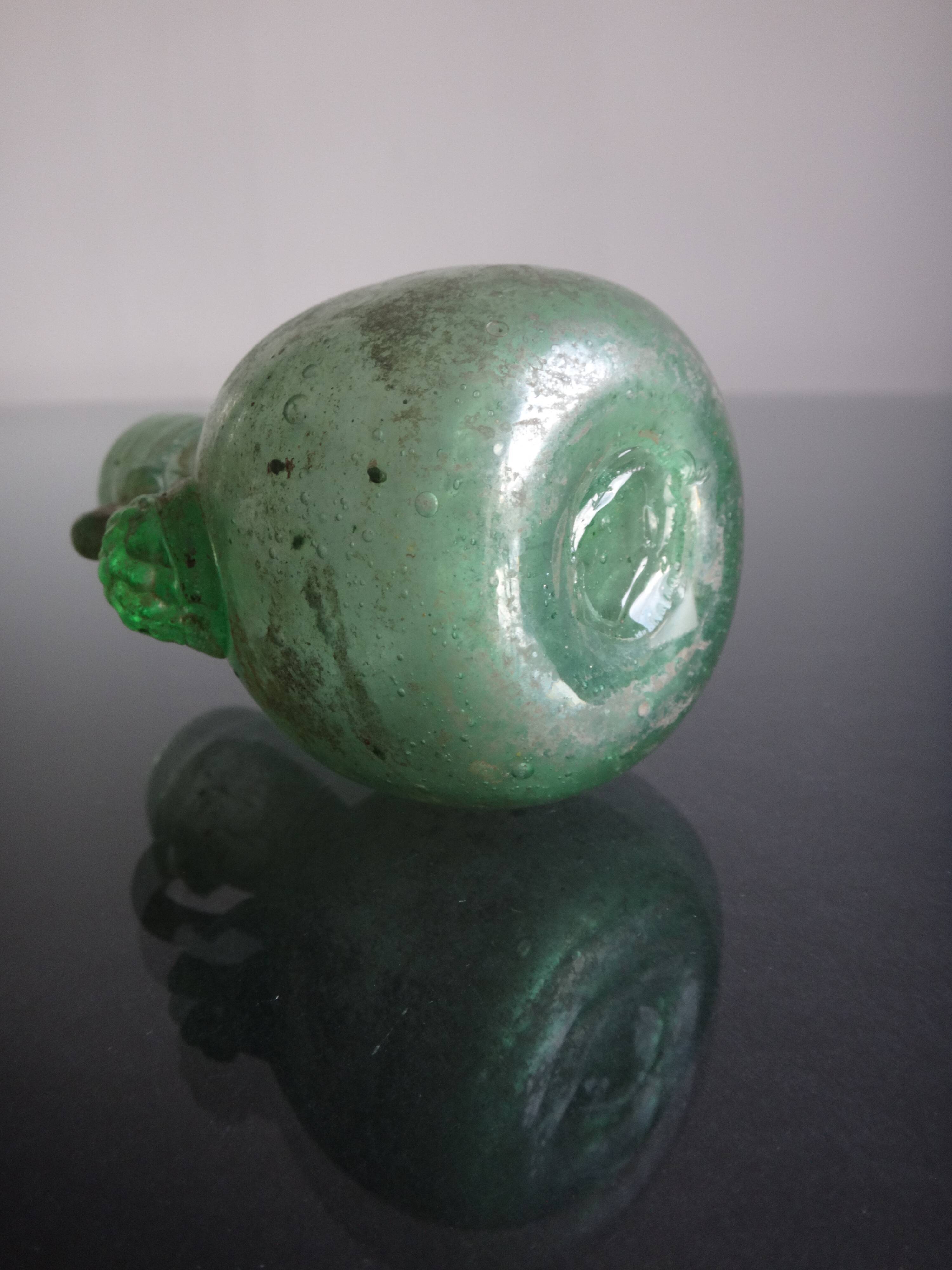 Ancient hanse vase in roman Gallo iridescent glass