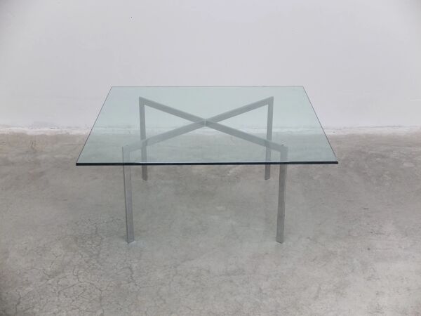 Table basse en verre 'Barcelona' par Mies Van Der Rohe pour Knoll, 1929