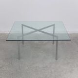 Glass 'Barcelona' coffee table by Mies Van Der Rohe for Knoll, 1929