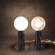 Paire de lampes chromées des années 1970, Italie