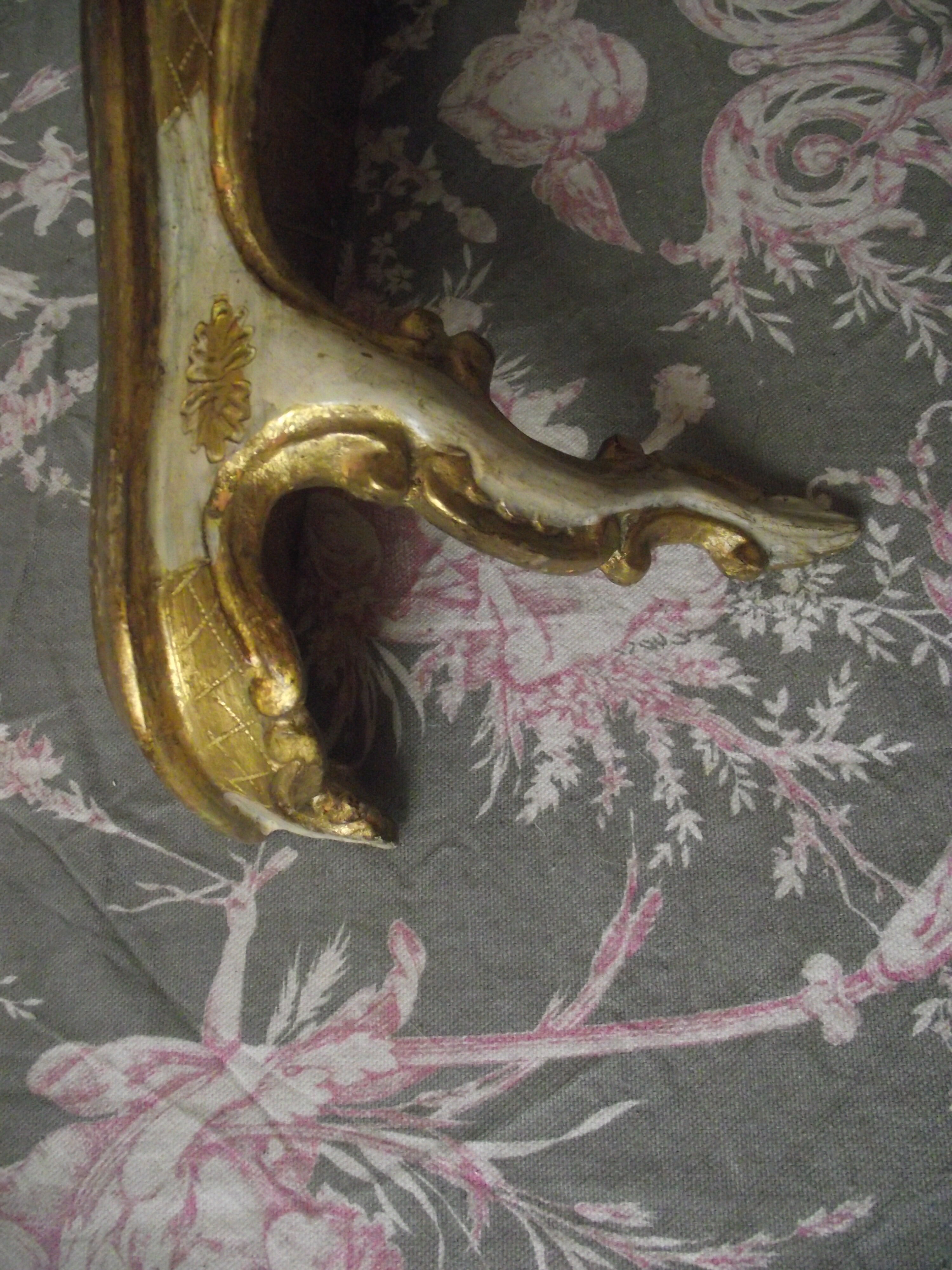 Italian-made gilded wood console