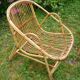 Pair of rattan armchairs of the 70s