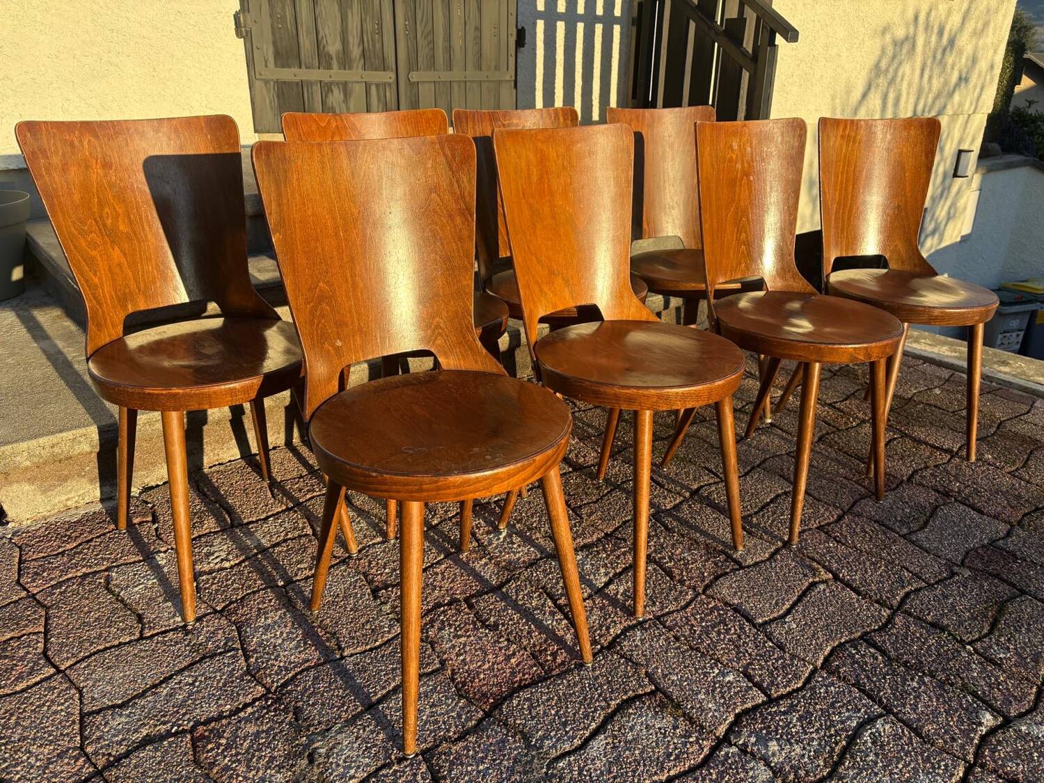 Set of 6 Baumann bistro chairs