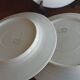 6 Villedieu porcelain dessert plates