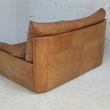 Sofa by Michel Ducaroy, leather, 1978. Model Dianthus. Edited by Ligne Roset.