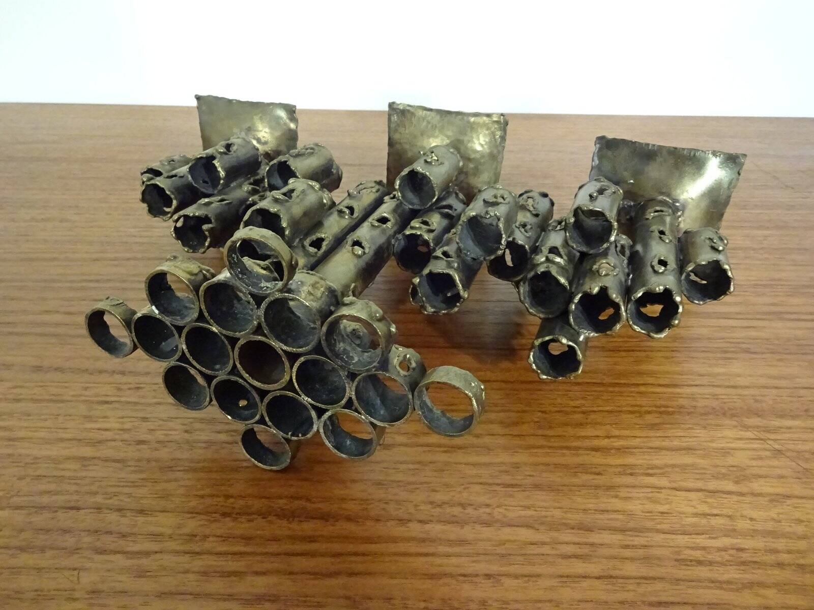 Brutalist Iron Candleholder, 1960s