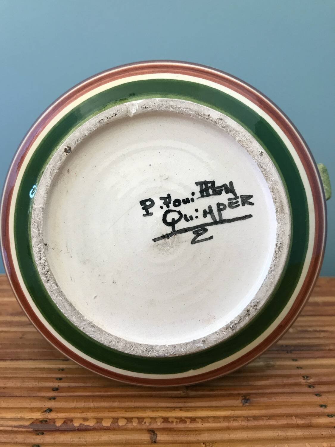 Paul Fouillen Quimper ceramic vase