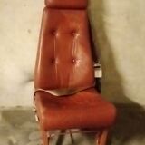 Leather airplane chair