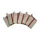 6 Torchons anciens liteau rouge