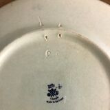 Blue dish in earthenware Delft Holland