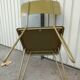 Chaise industrielle d'atelier militaire métal laqué des années 60 vintage