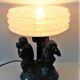 Lampe art déco symbole des trois singes