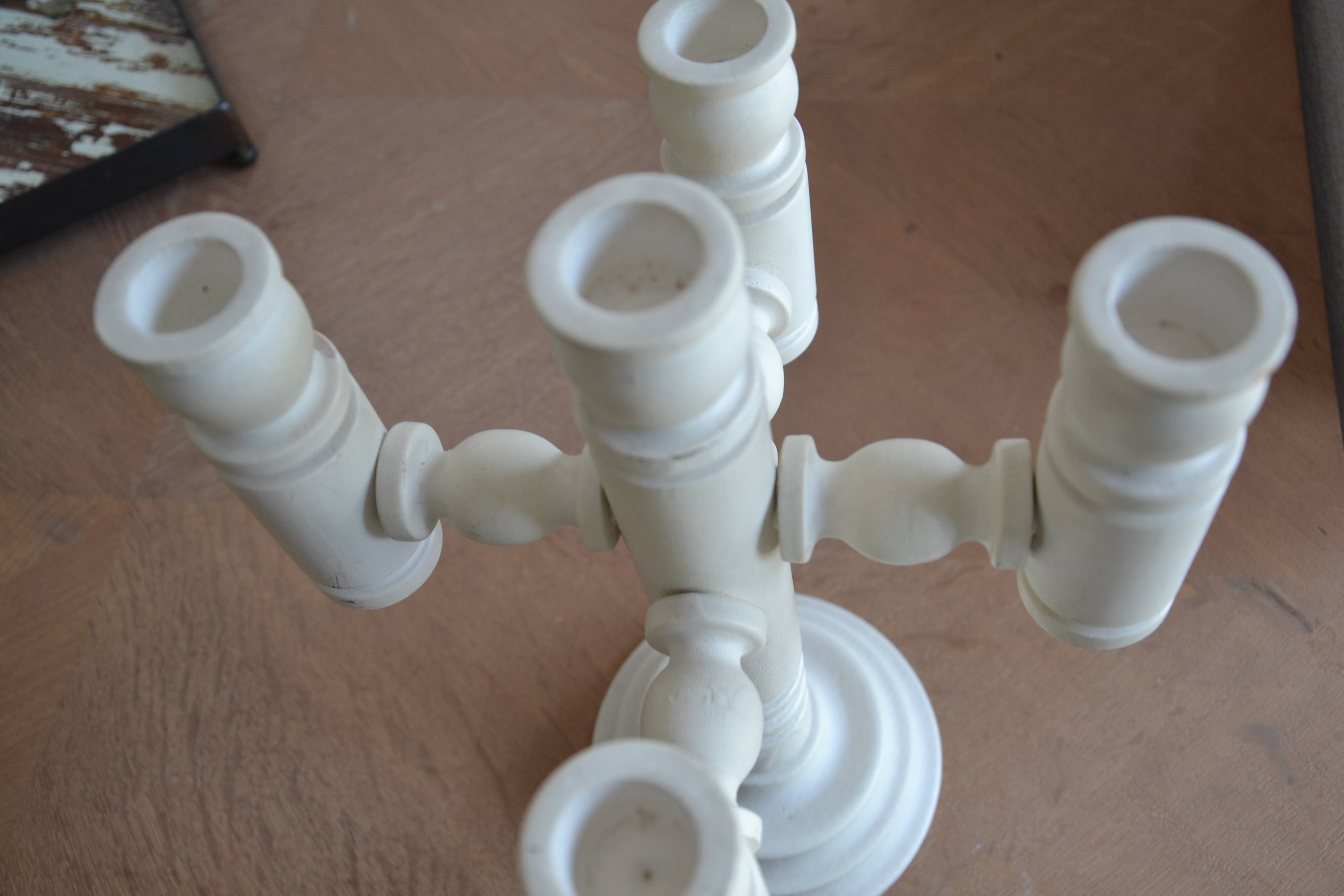 Scandinavian wooden candlestick