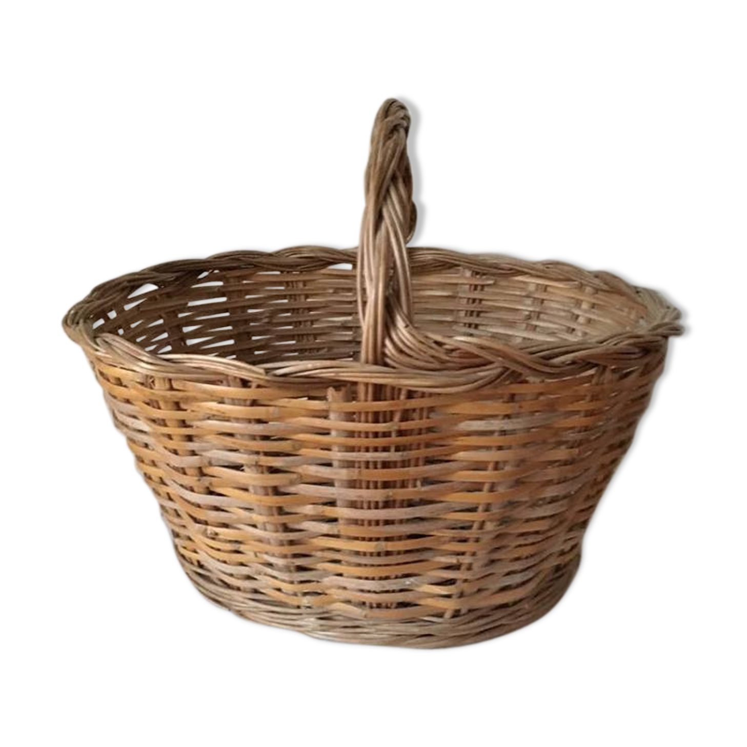 Big woven wicker basket
