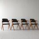 4 chaises scandinaves NK Bengt Ruda
