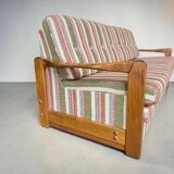 Vintage wooden sofa / sofa bed / couch