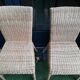 6 chaises vintage en bambou et osier 70's