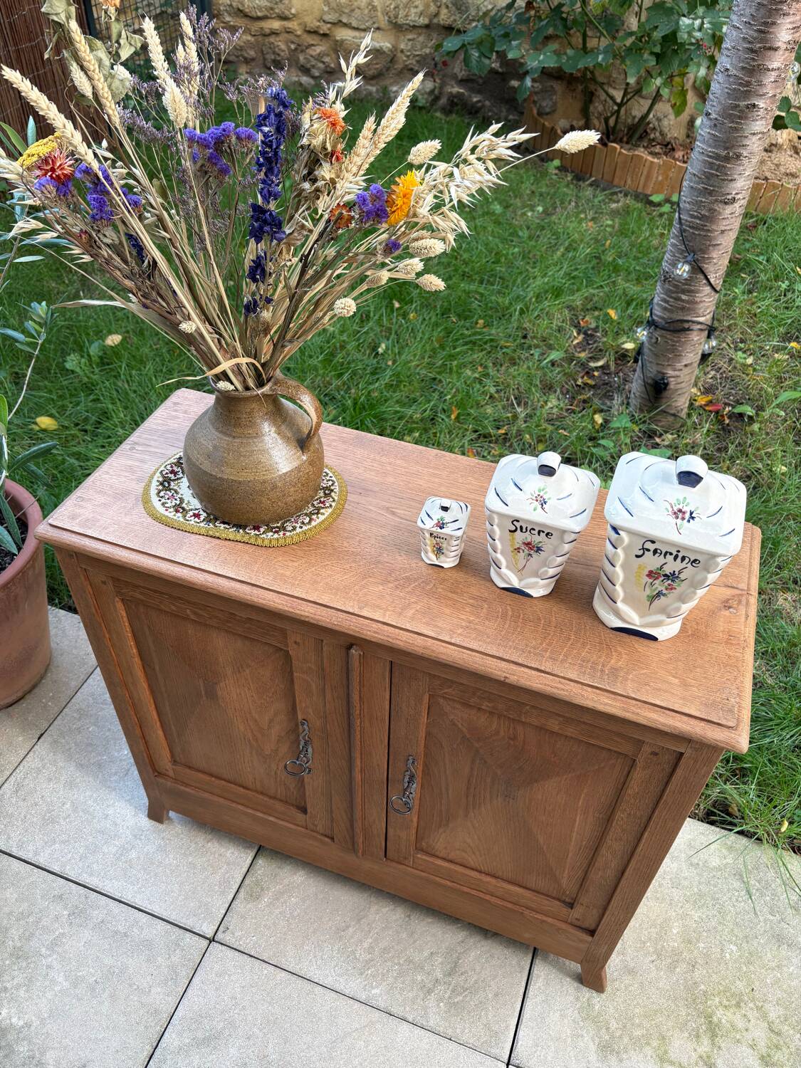 Small solid wood sideboard