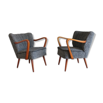 Pair of cocktail armchairs