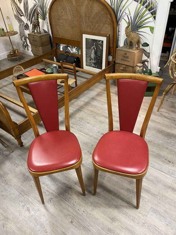 2 chaises vintage Baumann Palma années 70/80