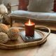 Plateau en rotin et cannage