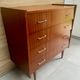 Vintage teak chest of drawers with 4 drawers from the 1960s.