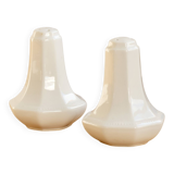 Vintage salt and pepper shakers, English porcelain, Pearl pattern - Johnson Brothers