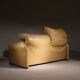 Leather Seating Group ‚Maralunga‘ by Vico Magistretti for Cassina