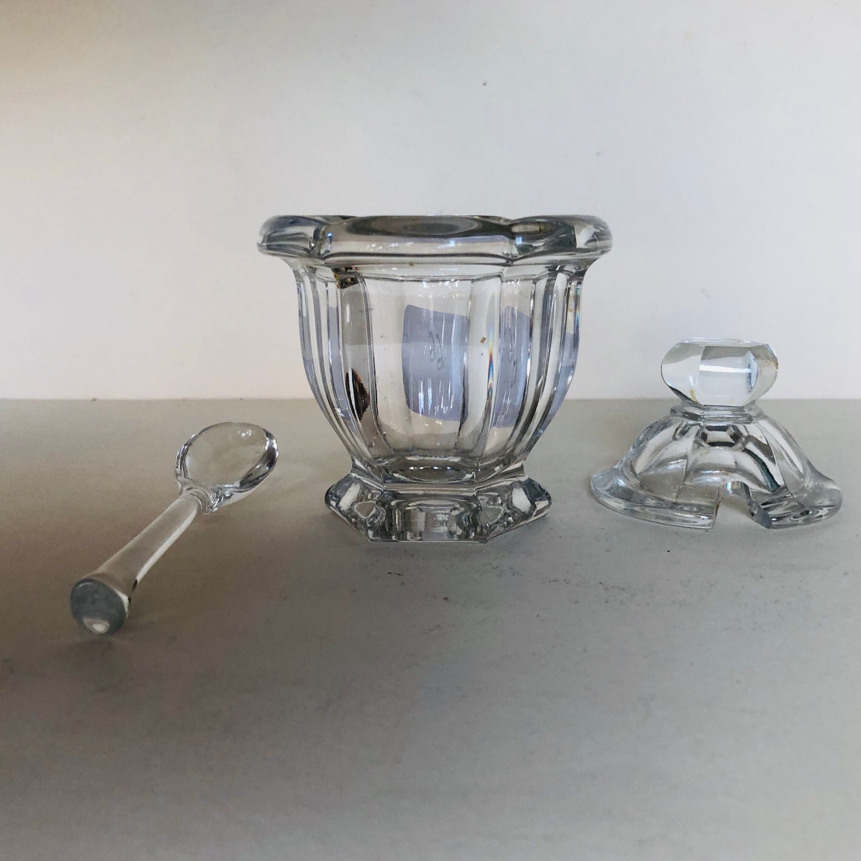 Baccarat crystal mustard