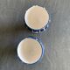 2 vintage Italian ceramic egg cups