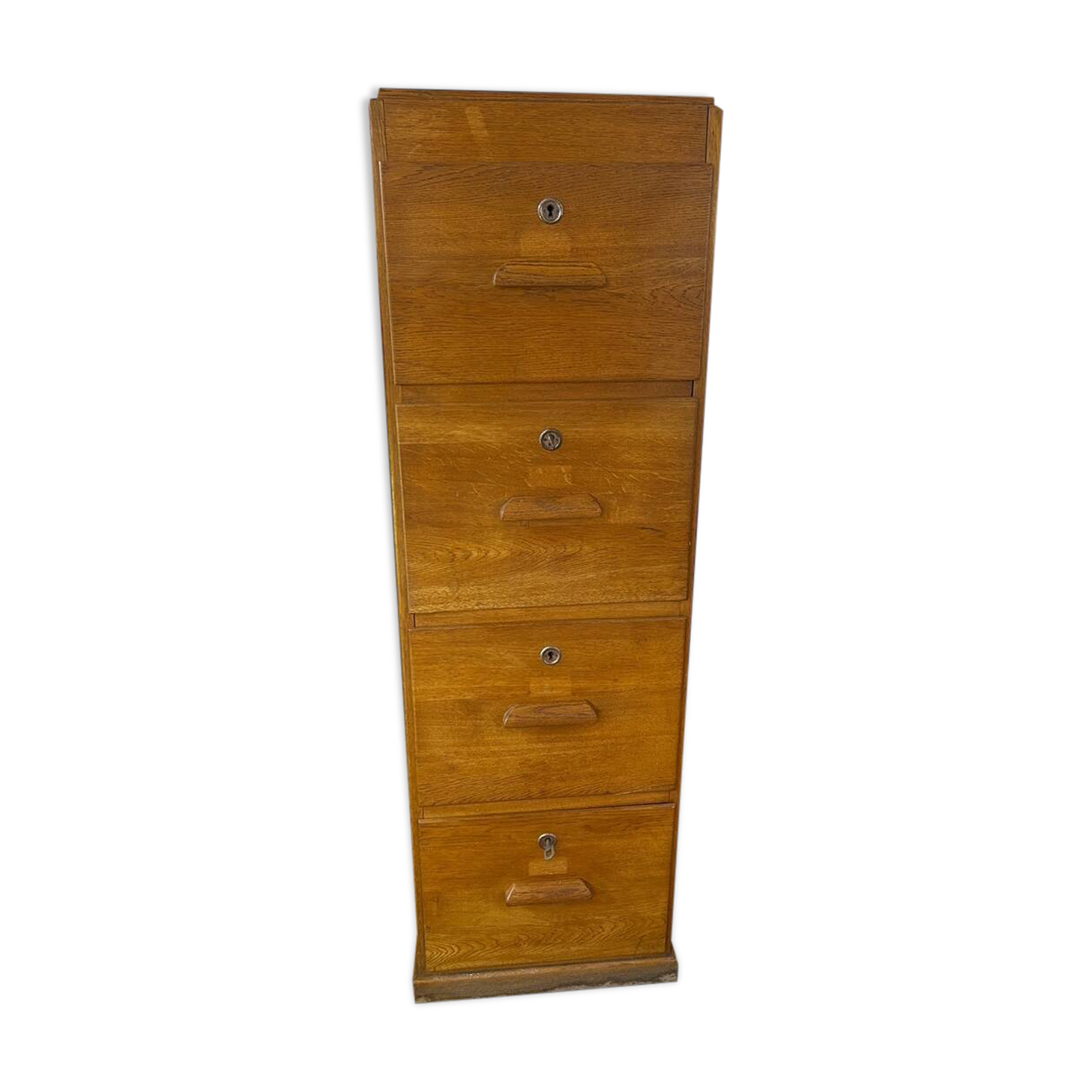 solid oak workshop cabinet, 1950