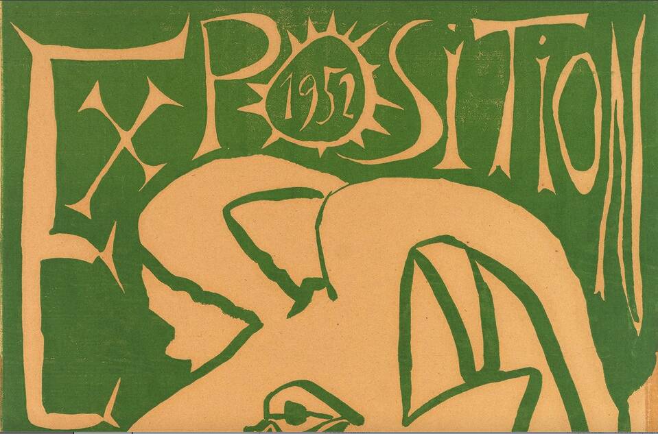 Affiche originale picasso valauris dedicassée de la main de picasso