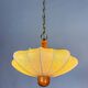 1960s Italian cocoon suspension, made of resin and pine wood.