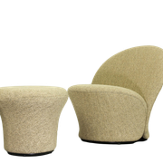 F572 lounge chair and mushroom ottoman by Pierre Paulin for Artifort, 1967