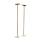 Pair of brass lampposts by Pierre Disderot edited by Glass Lumière 1982