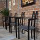 Set of 4 Italian design armchairs from the 80s