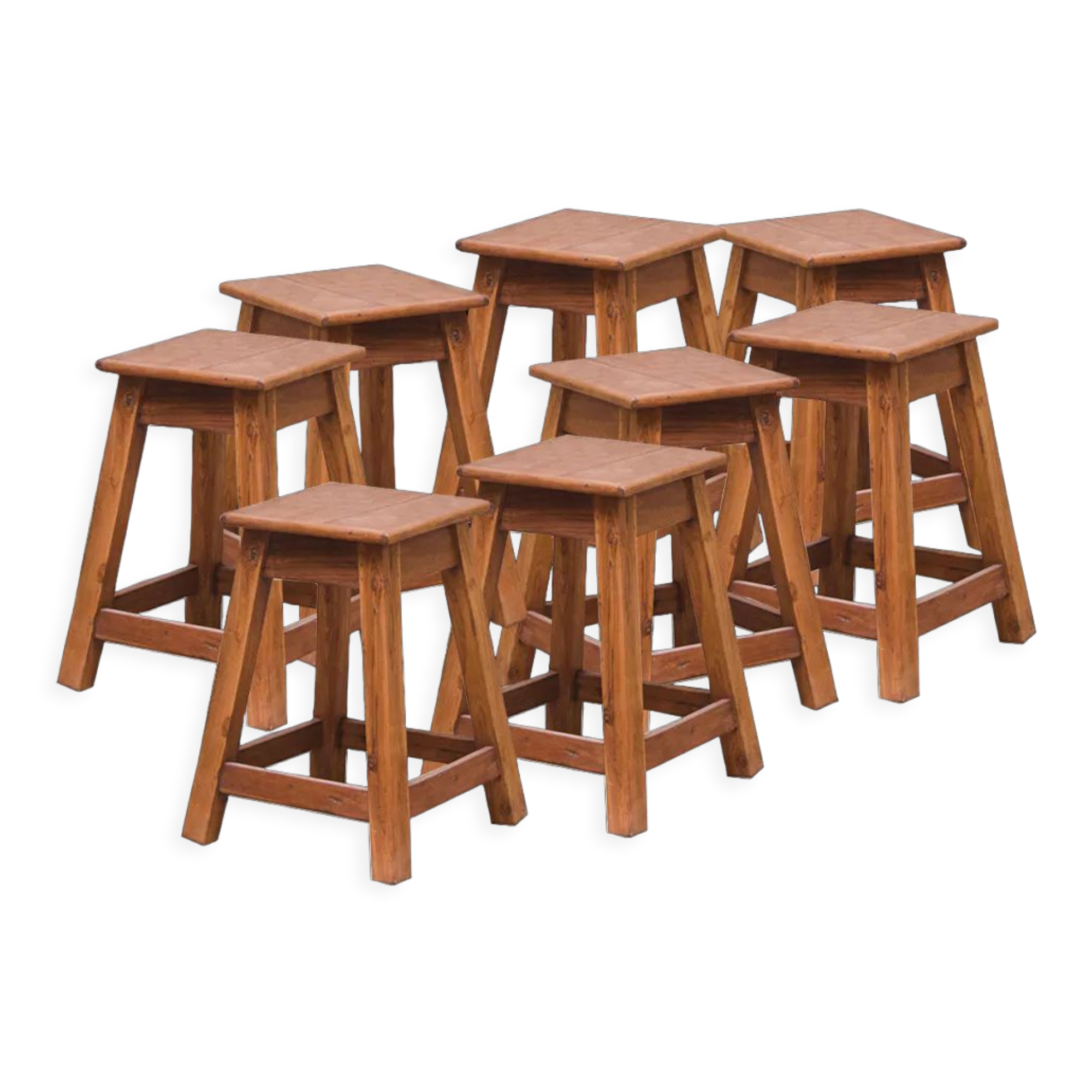 Vintage wooden stools