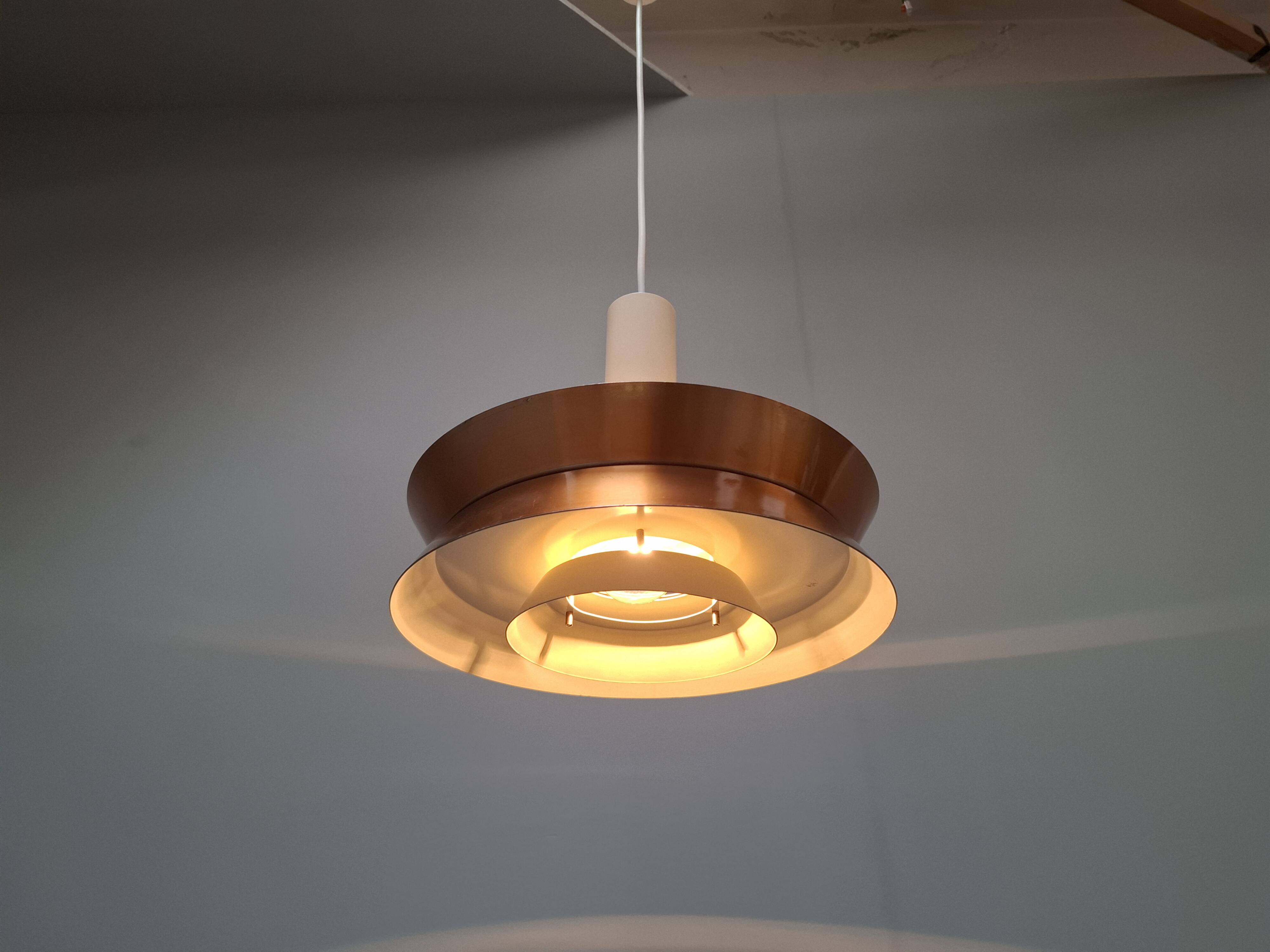 Vintage Danish Brass Pendant Light by Carl Thore for Granhaga, 1960s